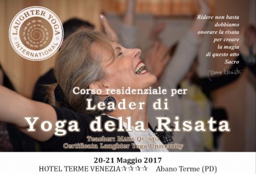 20-21 maggio 2017 – Certificazione per Leader di Yoga della Risata