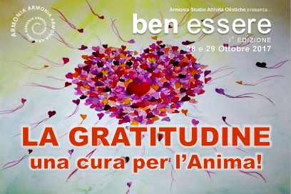 28-29 ottobre 2017 – Seminario esperienziale “La Gratitudine”