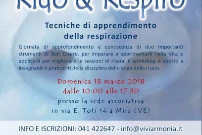 18 marzo 2018, ore 10:00 – Seminario RIDO & RESPIRO