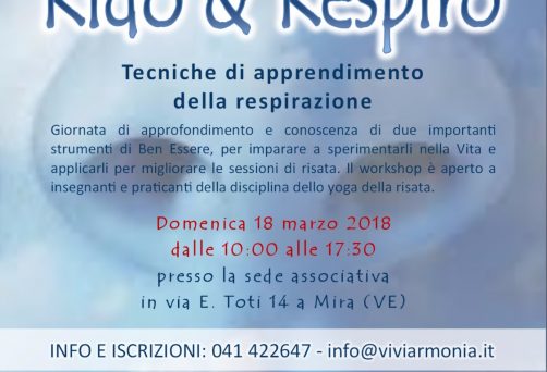 18 marzo 2018, ore 10:00 – Seminario RIDO & RESPIRO