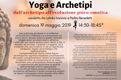 19 maggio 2019 ore 14:30 Yoga e Archetipi dall’archetipo all’evoluzione psico-emotiva