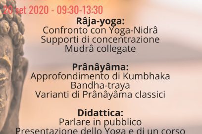 19-20 settembre 2020 – Raja Yoga e Didattica nello Yoga di Alberto Stipo